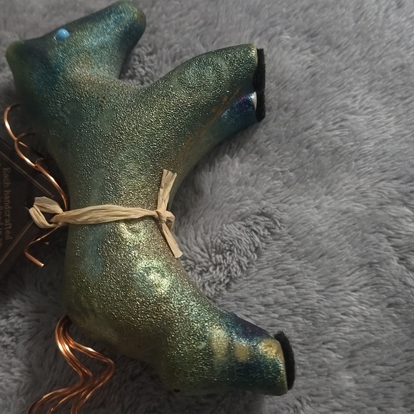 Pottery By Jeremy Diller Spirit Horse Pony Signed Copper Tail - Picture 8 of 8